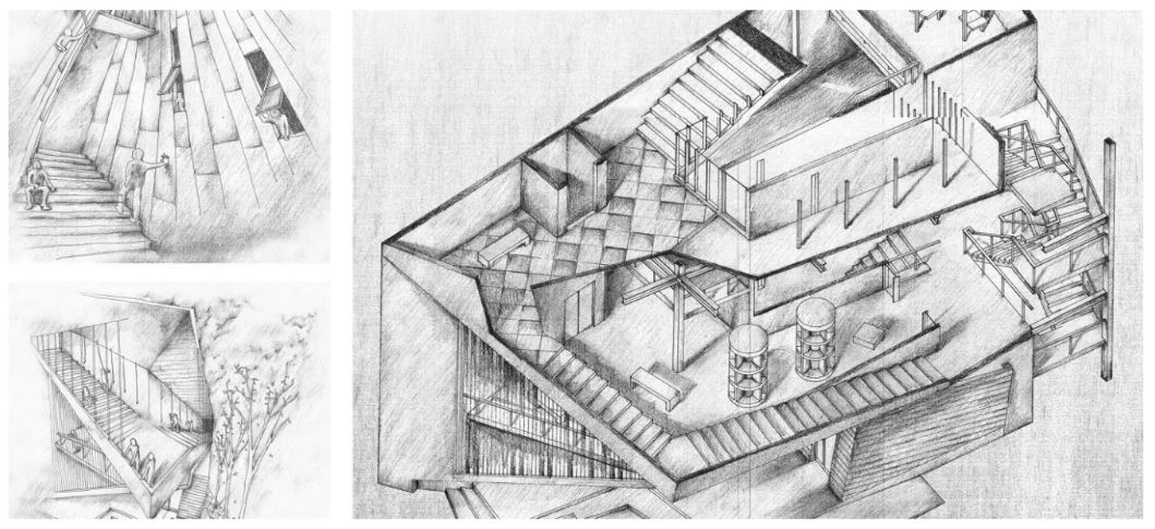 2020 易禧设计暑期营《建筑设计》建筑手绘.空间立体构成美感