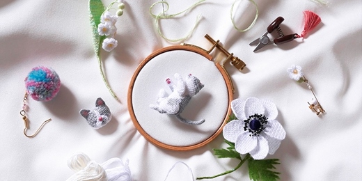 event-banner-刺繡線上課程，說說立體刺繡課：基礎入門到進階變化┋在繡線交織裡的平衡韻律