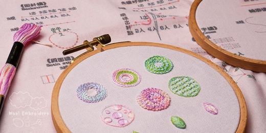 event-banner-基礎刺繡┋1的力量 ∞ 8種針法靈活組合運用/線條、面積填滿運用/構圖通用邏輯 (台北𝟐𝟎𝟐𝟒/𝟏月週日班 )