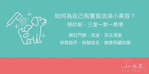 event-banner-如何為自己狗寶貝洗澡小美容？