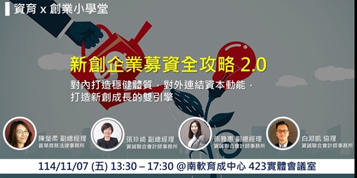 event-banner-《資育 X 創業小學堂》#4「新創企業募資全攻略2.0」【第一堂】國內外創業環境介紹與創業模擬體驗工作坊