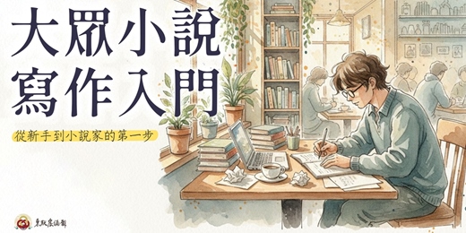 event-banner-大眾小說寫作入門|從新手到小說家的第一步(直播班)