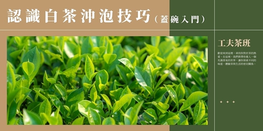 event-banner-【工夫茶課程】白茶沖泡心法:捕捉毫芽香與轉化風味的訣竅|蓋碗入門