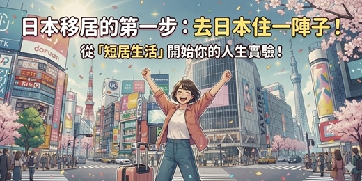 event-banner-日本移居的第一步：去日本住一陣子！從「短居生活」開始你的人生實驗！｜Half Time Life 海外生活見學旅．東京篇【線上說明會】
