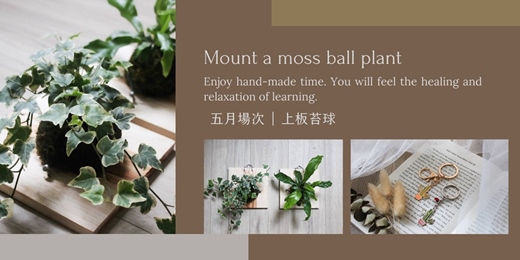 event-banner-【台北五月場次】下班隨手作 ‖ 手作課程-上板苔球