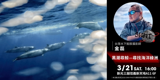 event-banner-【攝影講座】黑潮尋鯨 — 尋找海洋綠洲．金磊
