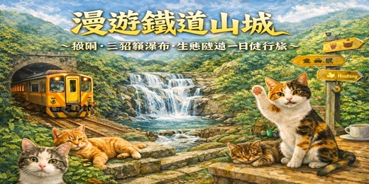 event-banner-猴硐・三貂嶺瀑布・生態隧道一日健行旅  Houtong • Sandiaoling Waterfall • Ecological Tunnel One-Day Hike