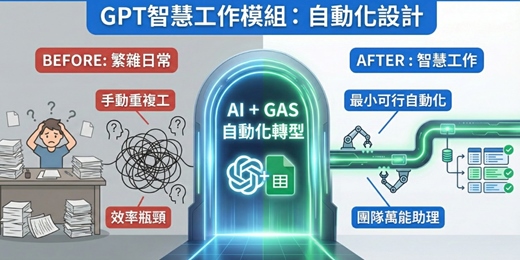 event-banner-【實戰工作坊】GPT 智慧工作模組:自動化設計|別再當「永遠下不了班」的老闆!