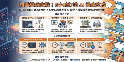 event-banner-知識變現實戰營:3 小時打造 AI 漫畫生成