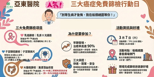 event-banner-亞東醫院三大癌症免費篩檢行動日