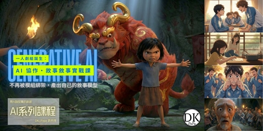 event-banner-【AI協作課】一人劇組：故事敘事實戰課程（小班實戰制 / 兩人成班、上限十人）