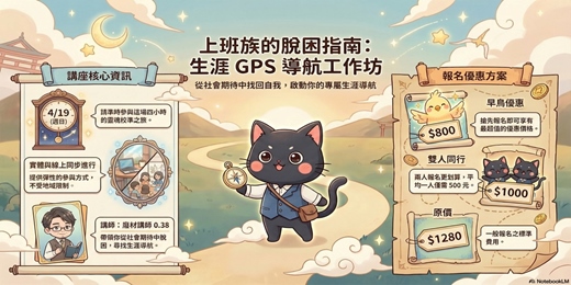 event-banner-上班族的脫困指南：生涯 GPS 導航工作坊