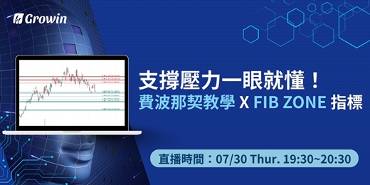 event-banner-支撐壓力一眼就懂!費波那契支撐壓力教學 x Fib Zone 指標 07/30 19:30~20:30
