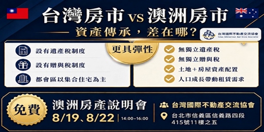 event-banner-2026/08/19(三),08/22(六) - ✨🏡 一間房,創造兩份出租機會?澳洲「雙鑰匙住宅」值得深入了解!