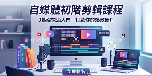 event-banner-剪輯小白救星！180 分鐘從零產出你的第一支短影音