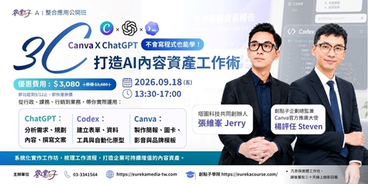 event-banner-Canva × ChatGPT × Codex｜打造 AI 內容資產工作流