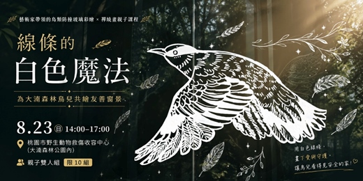 event-banner-線條的白色魔法|為大湳森林鳥兒共繪友善窗景