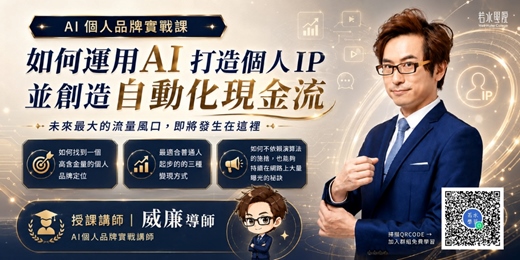 event-banner-【免費線上課程】如何運用AI打造個人IP|建立自動化現金流