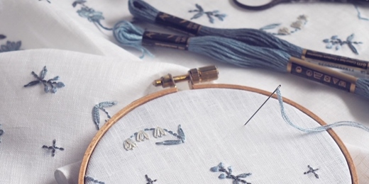 event-banner-11/14(六) 《青と白の刺繍》日本人氣刺繍作家yazawado｜台灣初登場工作坊 