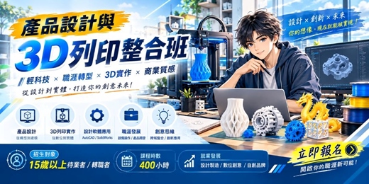 event-banner-🎓【產品設計與3D列印整合班 第02期】政府補助開課囉！