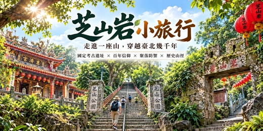 event-banner-【城市故事行旅】芝山岩小旅行 走進一座山，穿越臺北幾千年|國定考古遺址 × 百年信仰 × 聚落防禦 × 歷史山徑