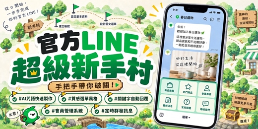 event-banner-【AI 簡單學】官方LINE 超級新手村-手把手帶你破關！｜AISOEZ