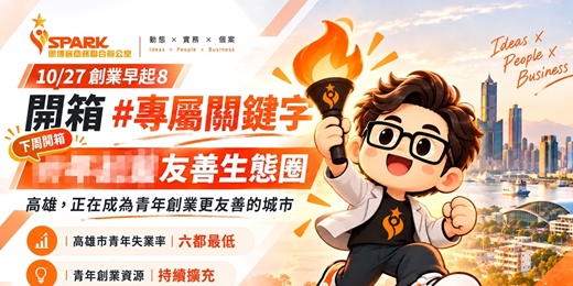 event-banner-創業早起8 EP03|開箱 #專屬關鍵字 × 青年創業友善生態圈|思博客學院
