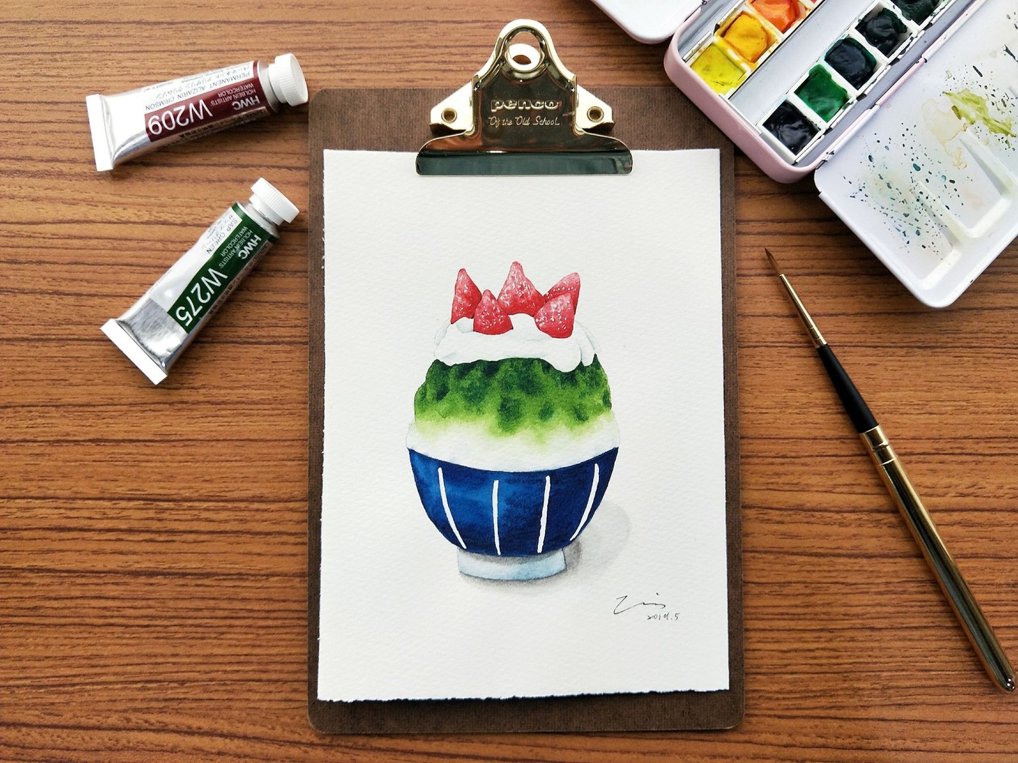 B. 草莓抹茶剉冰