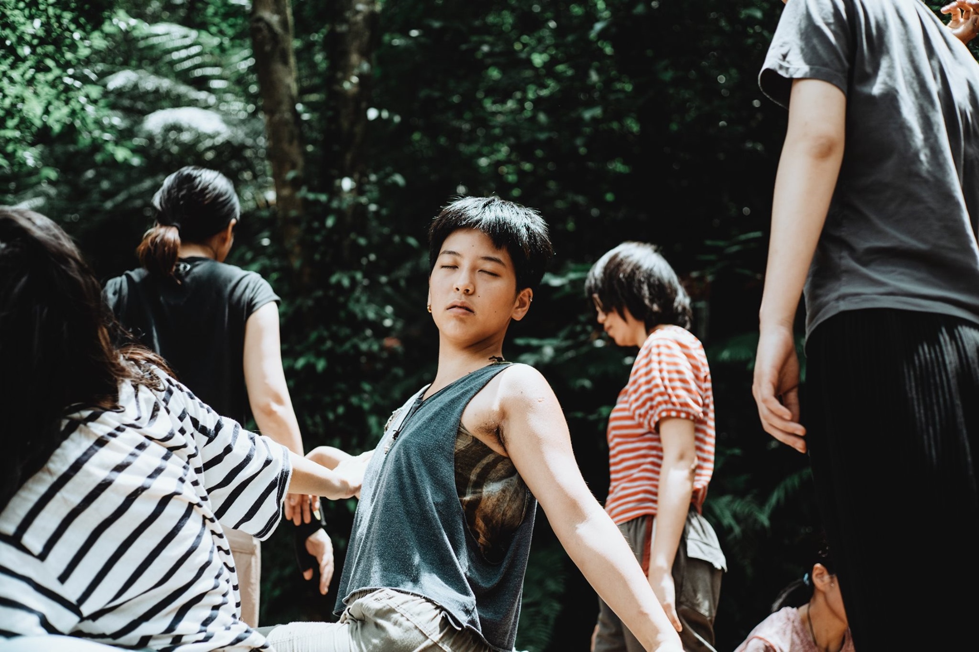 優人神鼓山上劇場《域》夜間環境演出