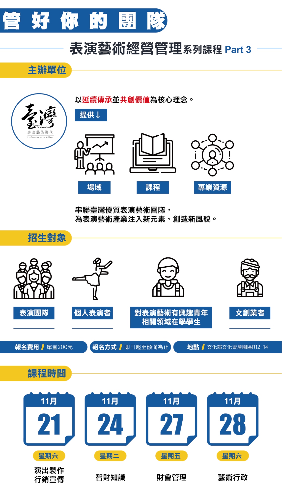 管好你的團隊 表演藝術經營管理系列課程part3 Accupass 活動通