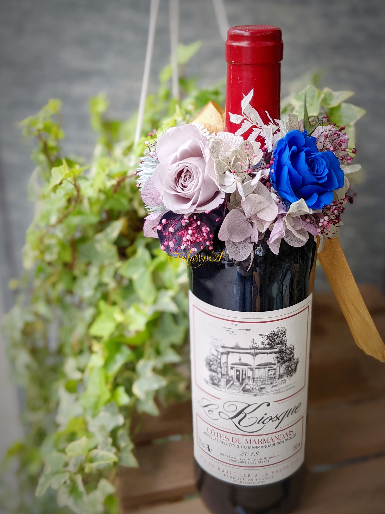 Fulowna花藝設計x 手作 不敗的華麗 酒瓶裝飾永生花課 Accupass 活動通