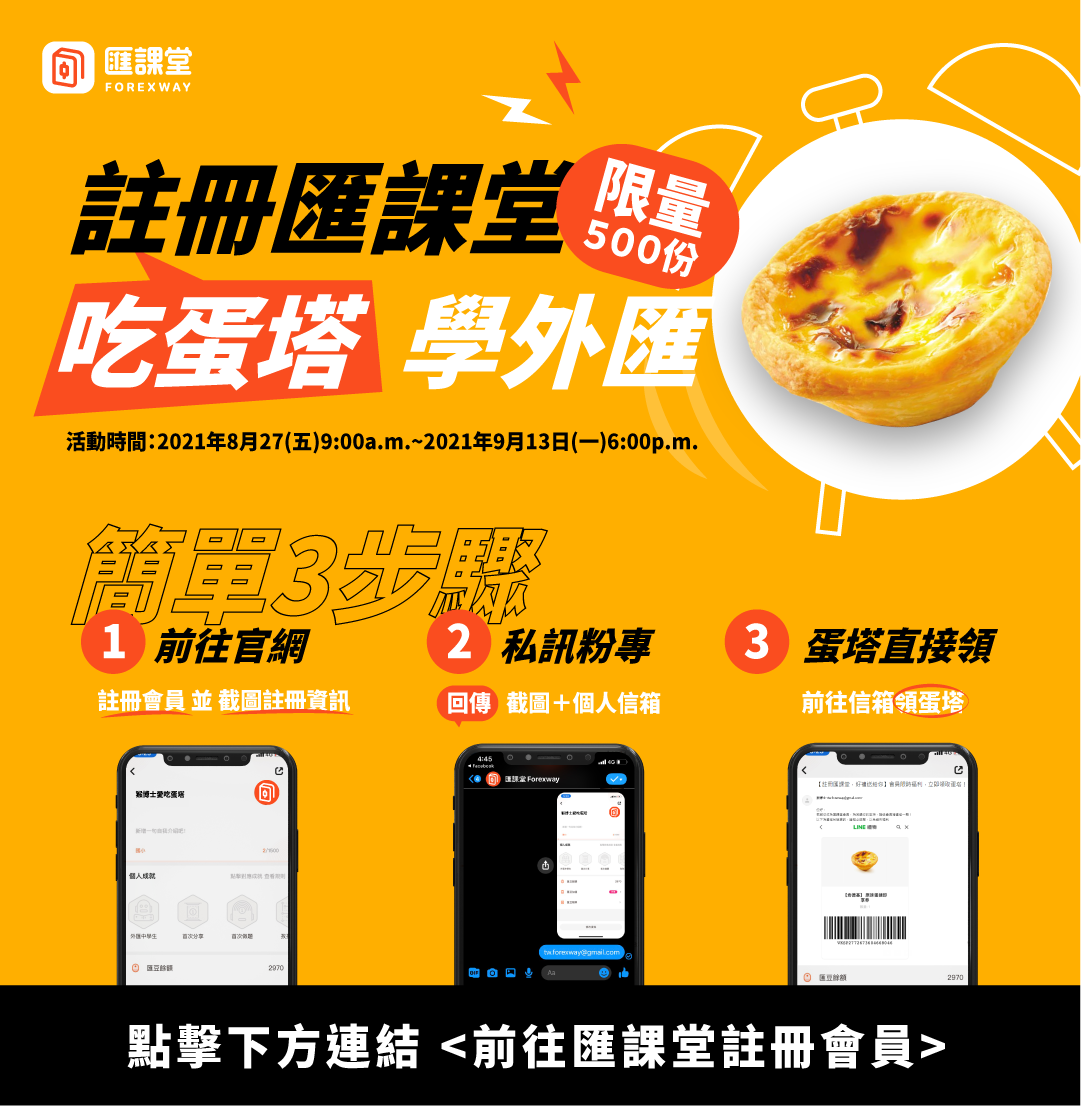 註冊匯課堂,送你吃蛋塔
