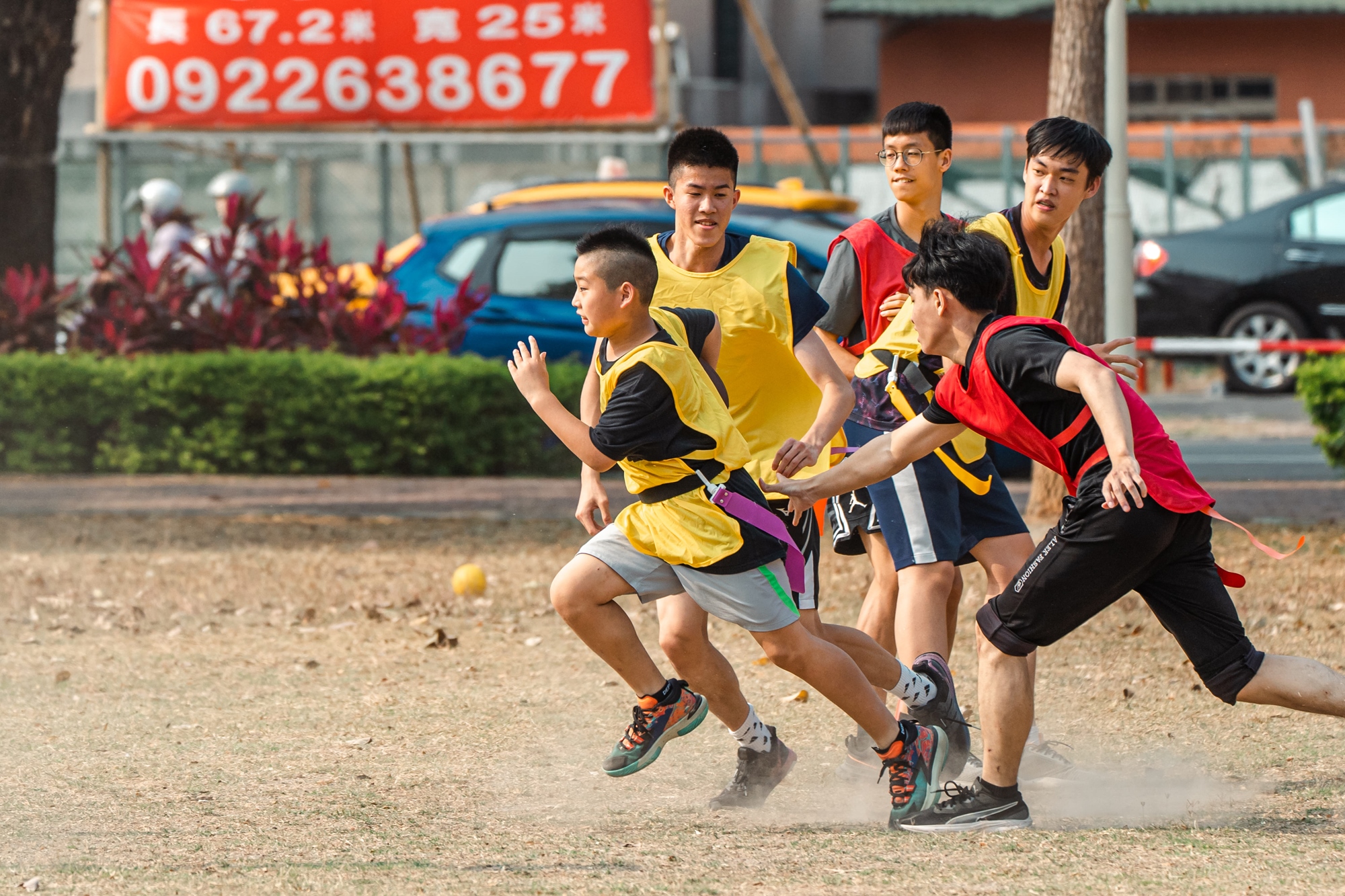 高雄腰旗橄欖球體驗賽在凹子底森林公園
