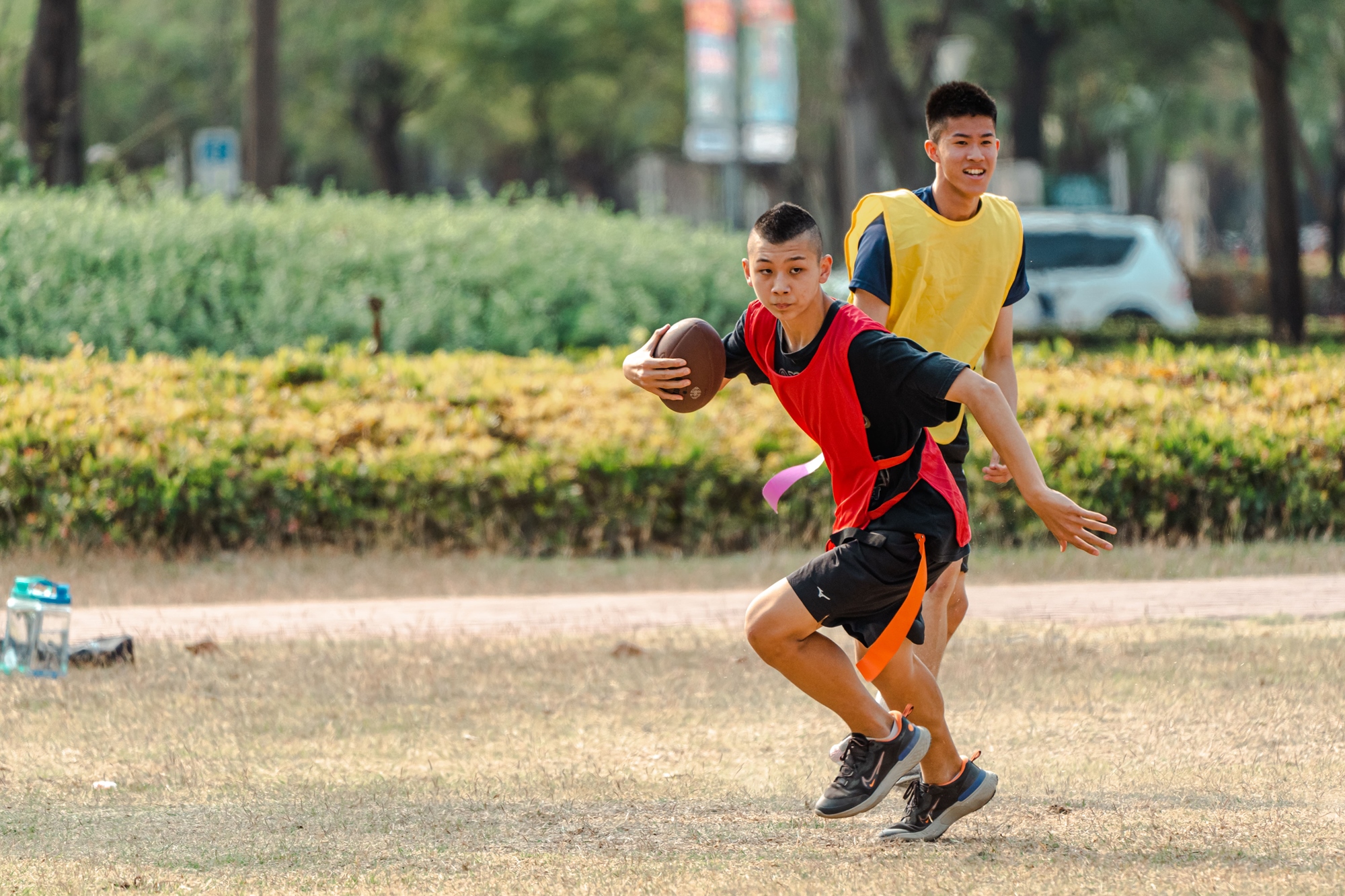 高雄腰旗橄欖球體驗賽在凹子底森林公園