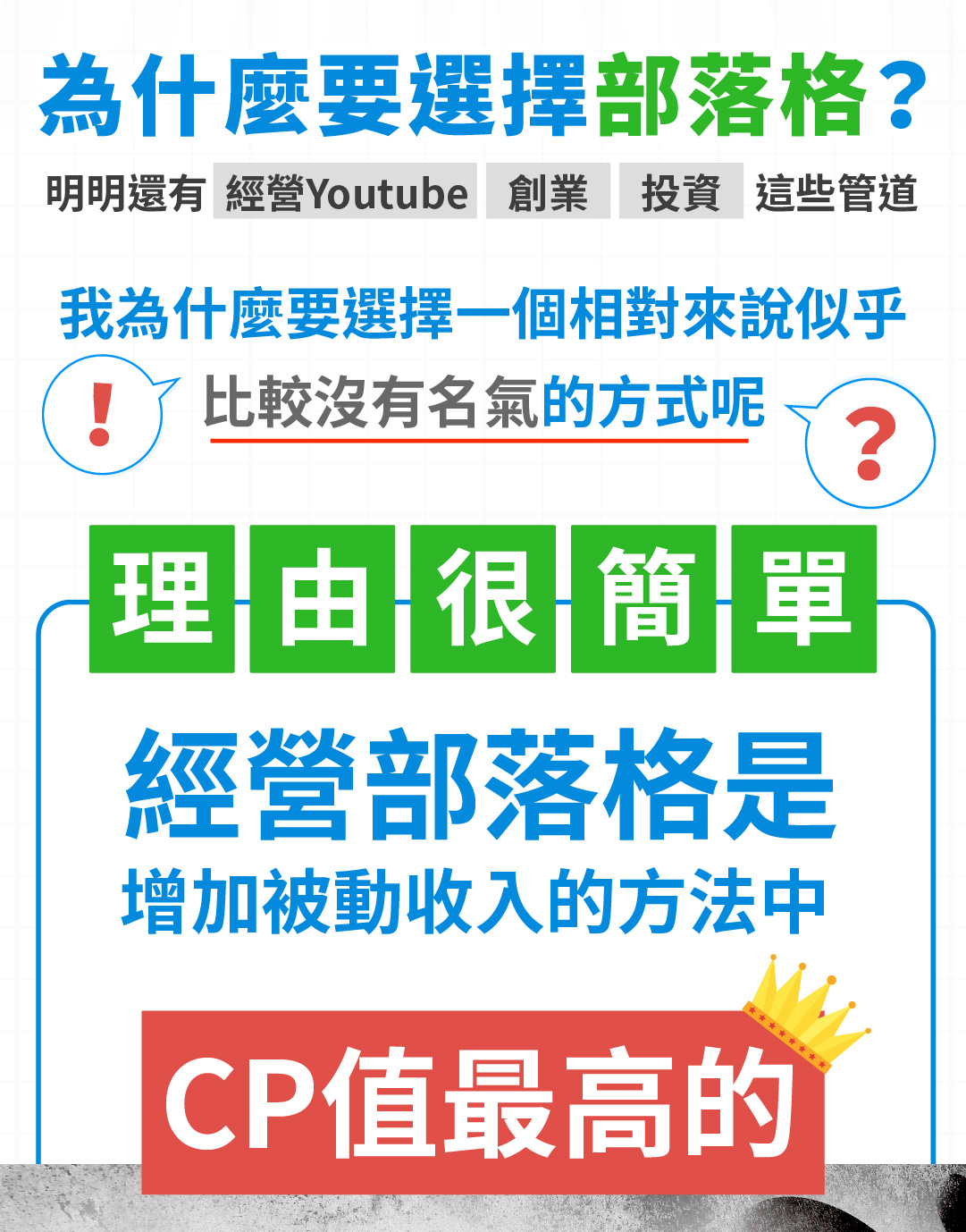 6月最後一場！【經營部落格，零碎時間也能輕鬆賺到被動收入！】不用外出兼職的加薪秘訣 →斜槓X被動收入X知識變現｜自媒體讓你-用更少的時間賺更多 ...