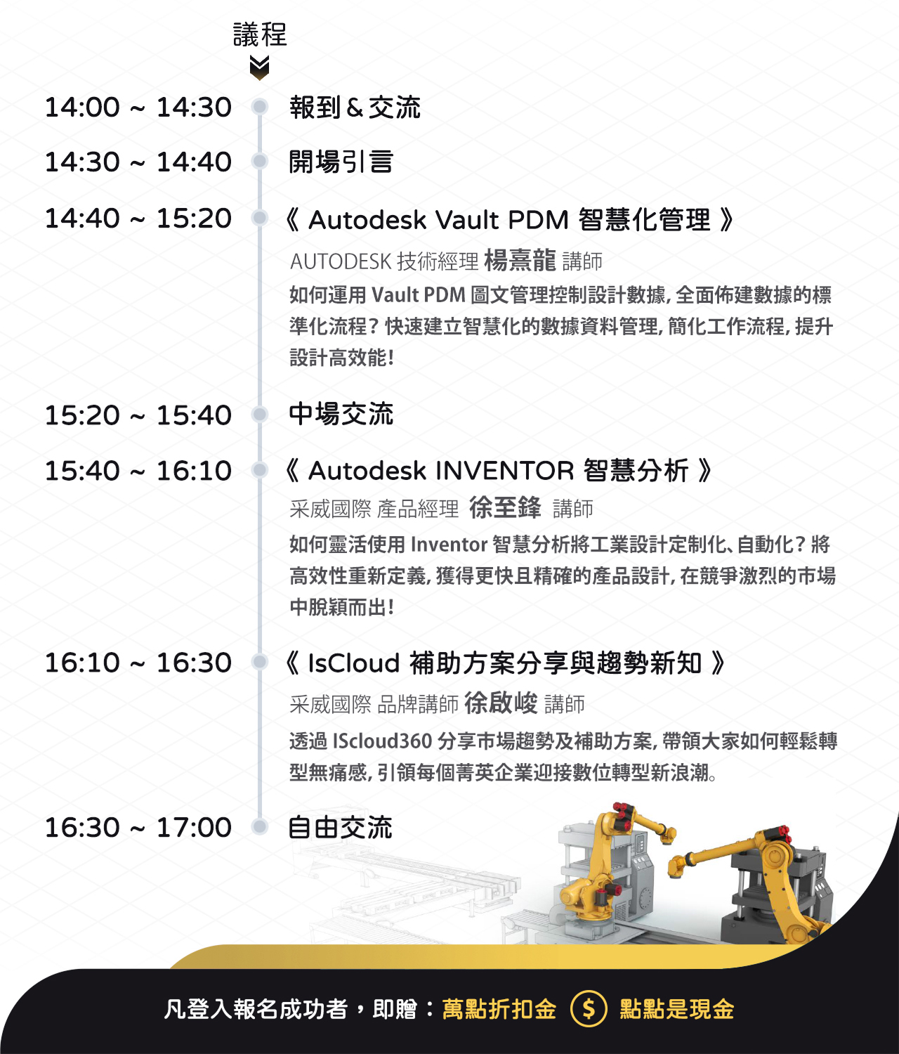 Autodesk  Inventor  活動議程