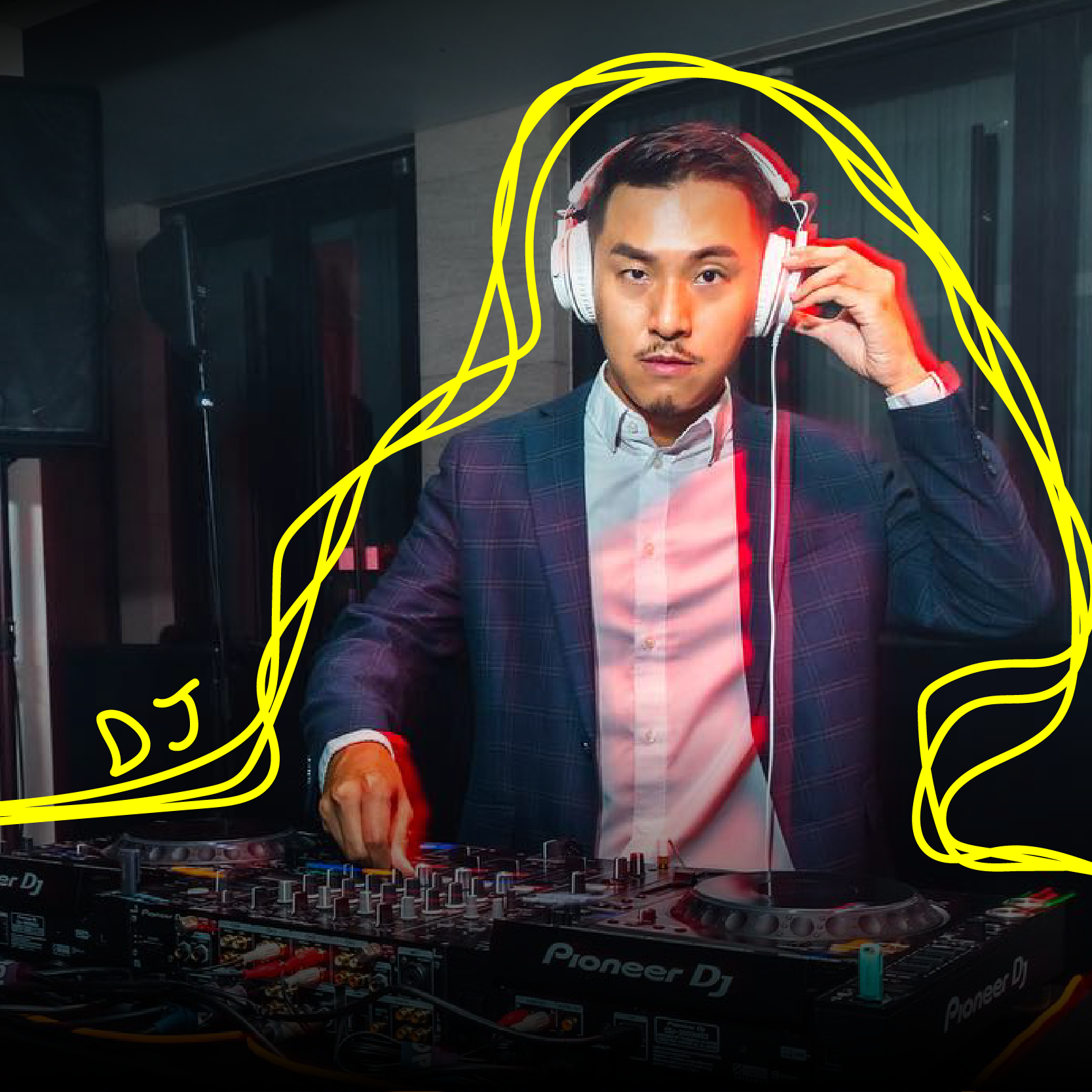 下半場上台炒熱氣氛的大牌電音DJ Ken Lin