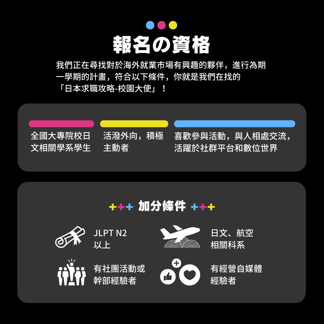 2024 第一屆日本求職攻略校園大使｜ACCUPASS 活動通