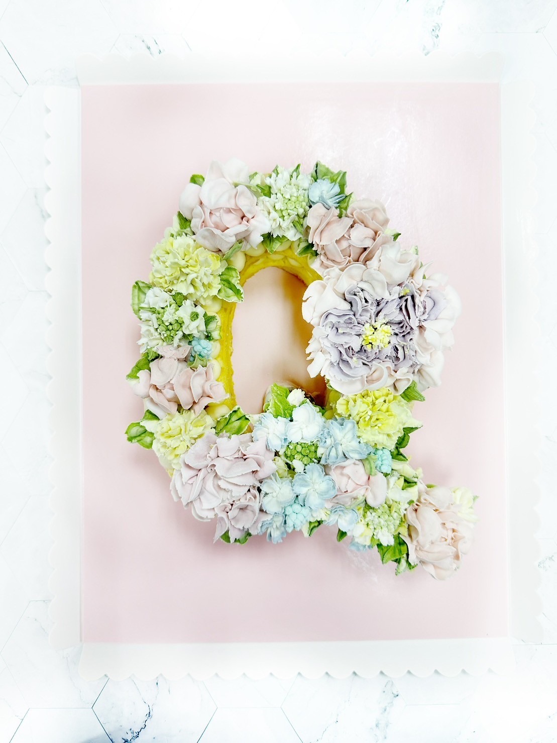 韓式裱花杯子蛋糕花圈