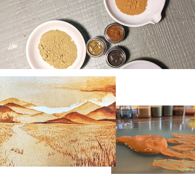 大地色顏料製作繪畫工坊體驗
