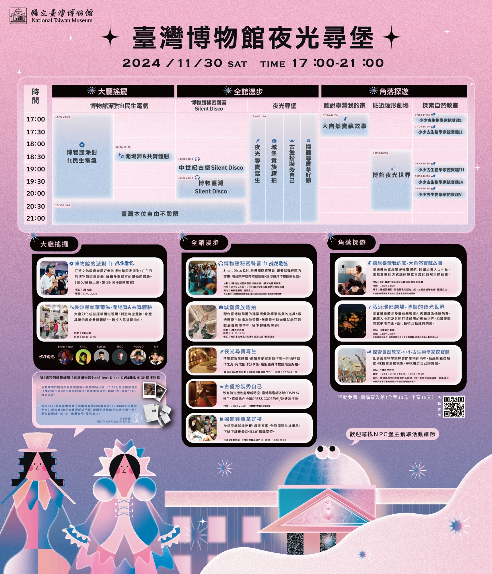 台博館夜間開館活動總表