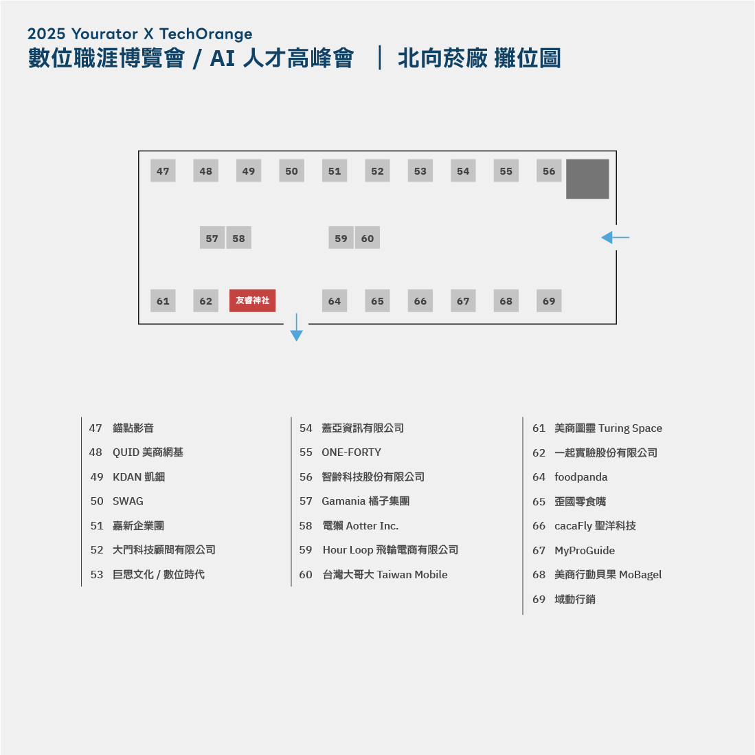 2025數位職涯博覽會北向菸廠企業攤位