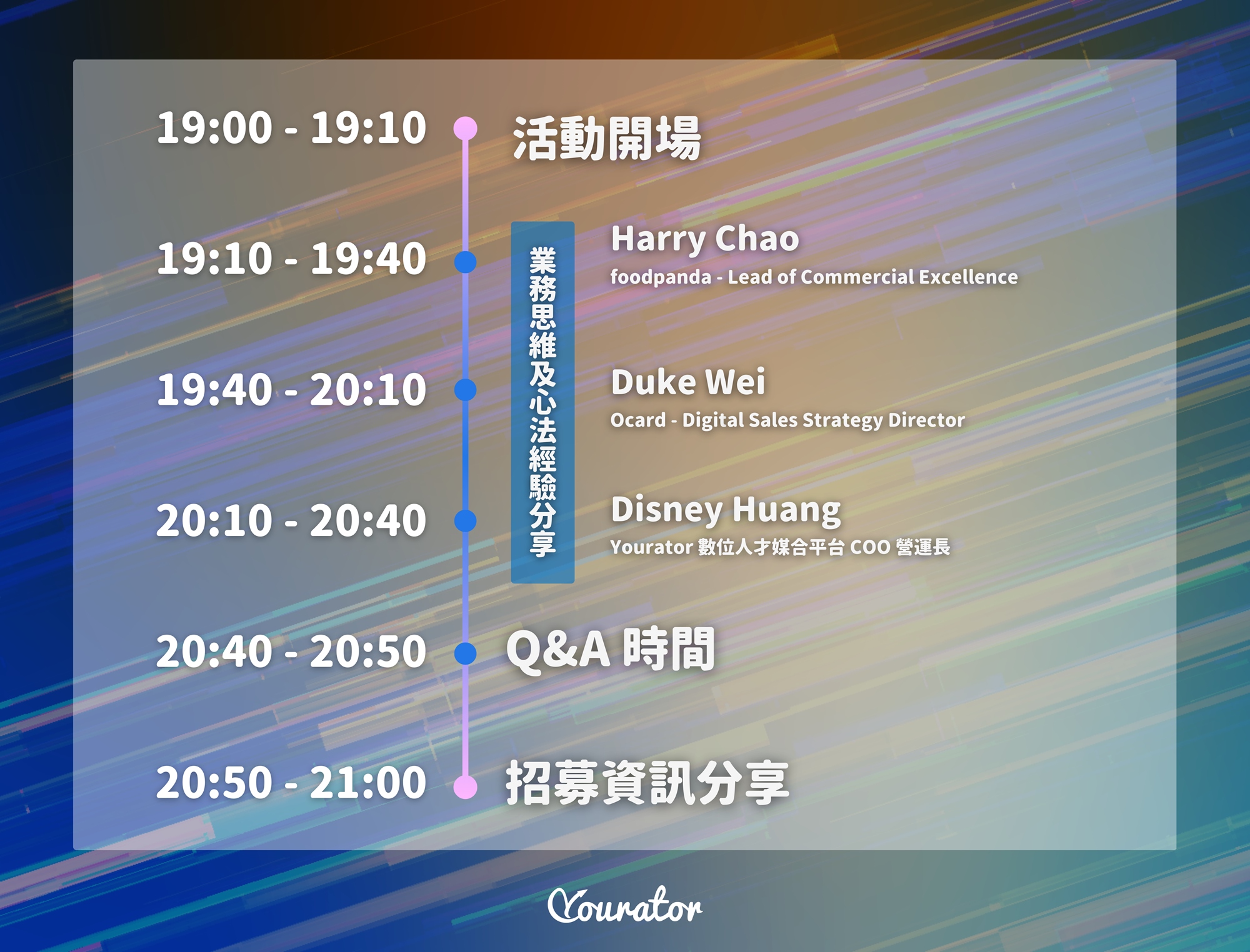 Yourator 職涯乾貨系列論壇｜foodpanda X Ocard BD/Sales 專場