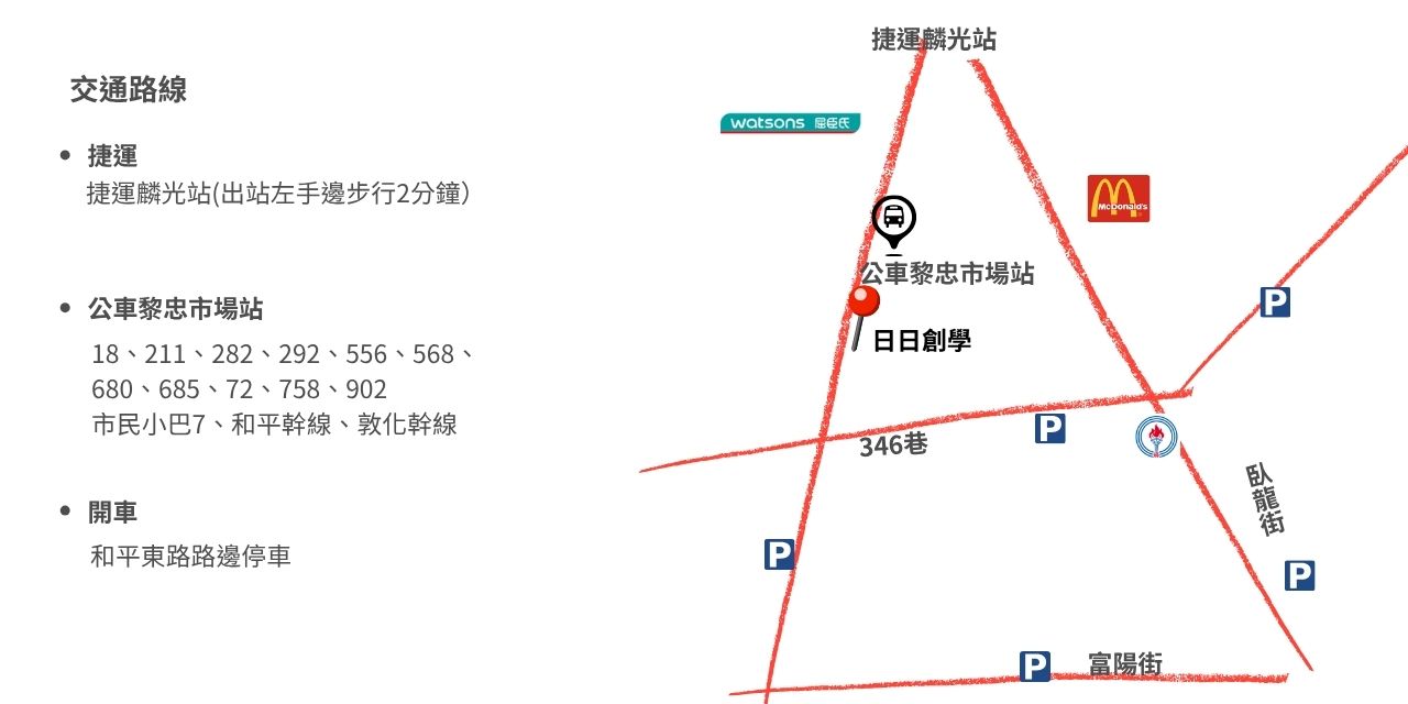 日日創學交通方式