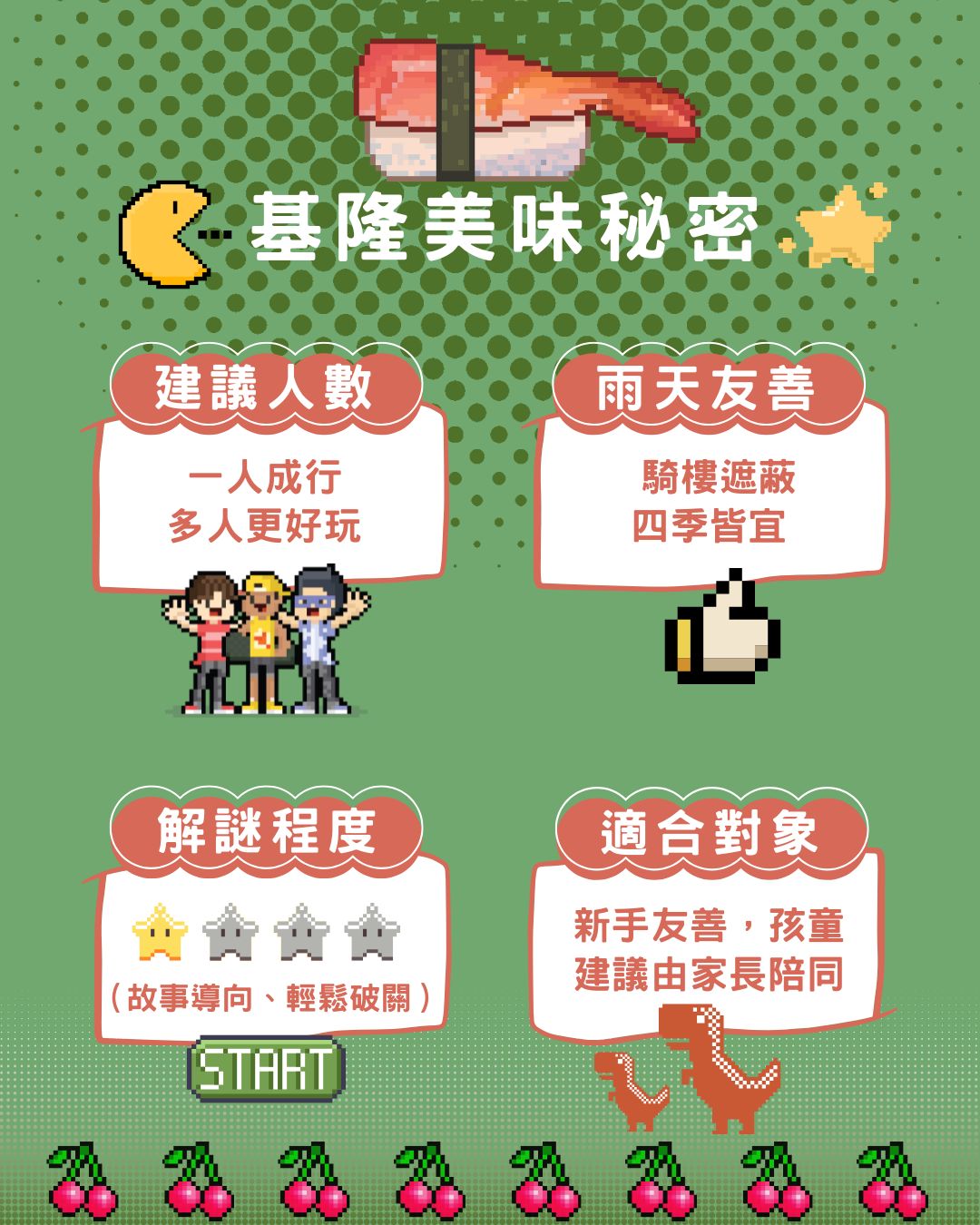 基隆美味秘密遊戲特色