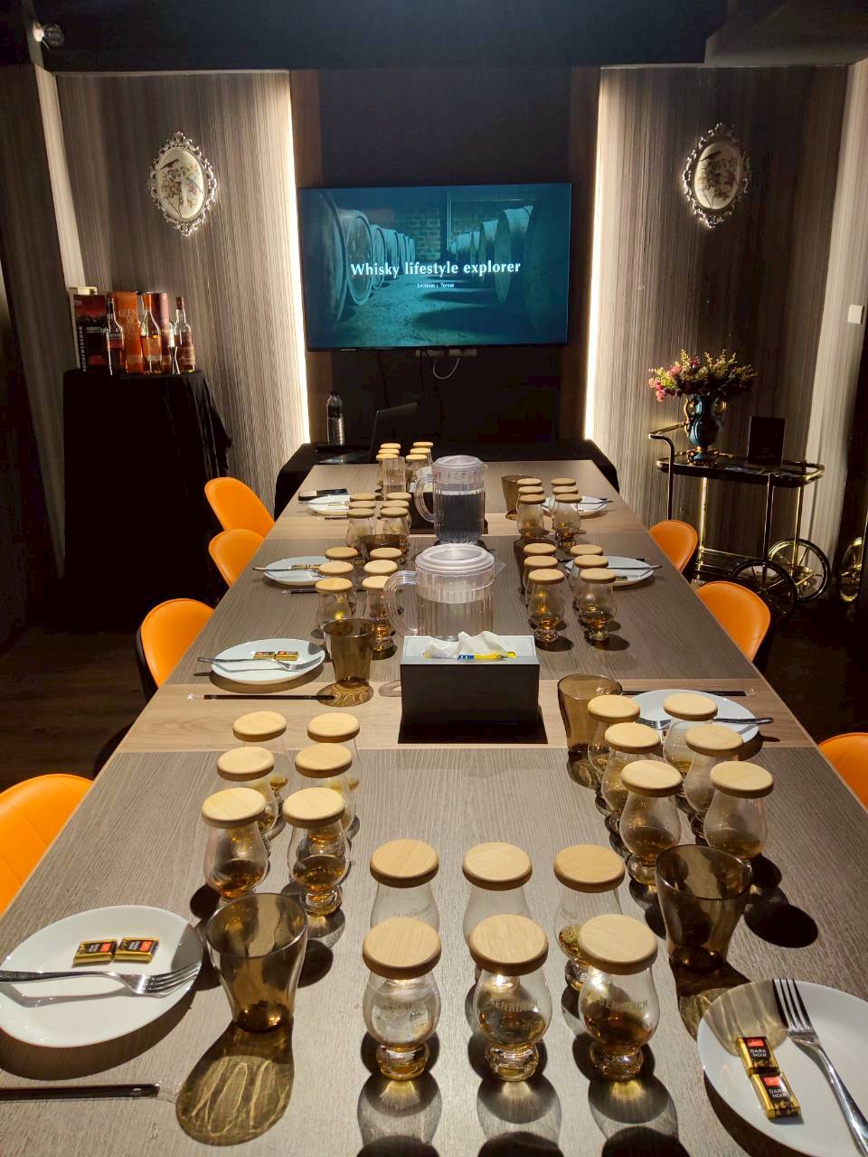 品酒活動現場擺設