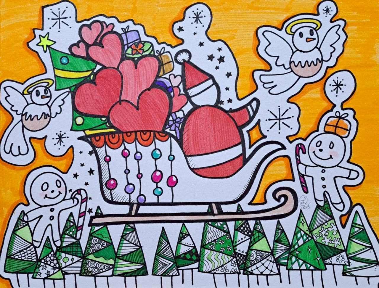 聖誕塗鴉