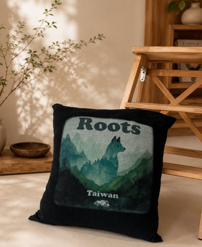Roots 舊衣工坊 抱枕45x45cm