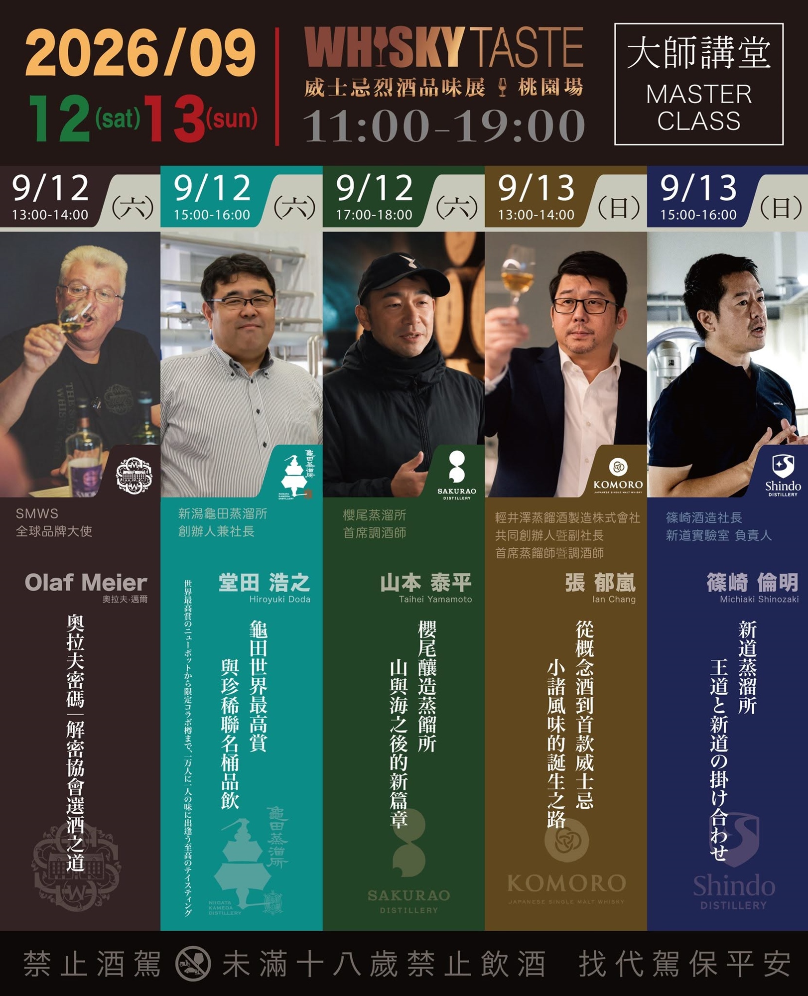 2026 威士忌品味展．桃園場 大師講堂
