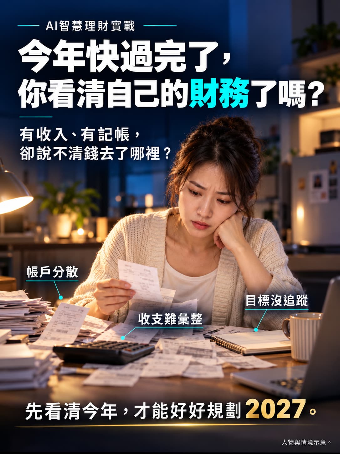 從11月開始，跟著周老師學習財務分析、投資決策與GAS自動化，為2027建立自己的理財流程。工具介面為示意，課程不保證獲利。